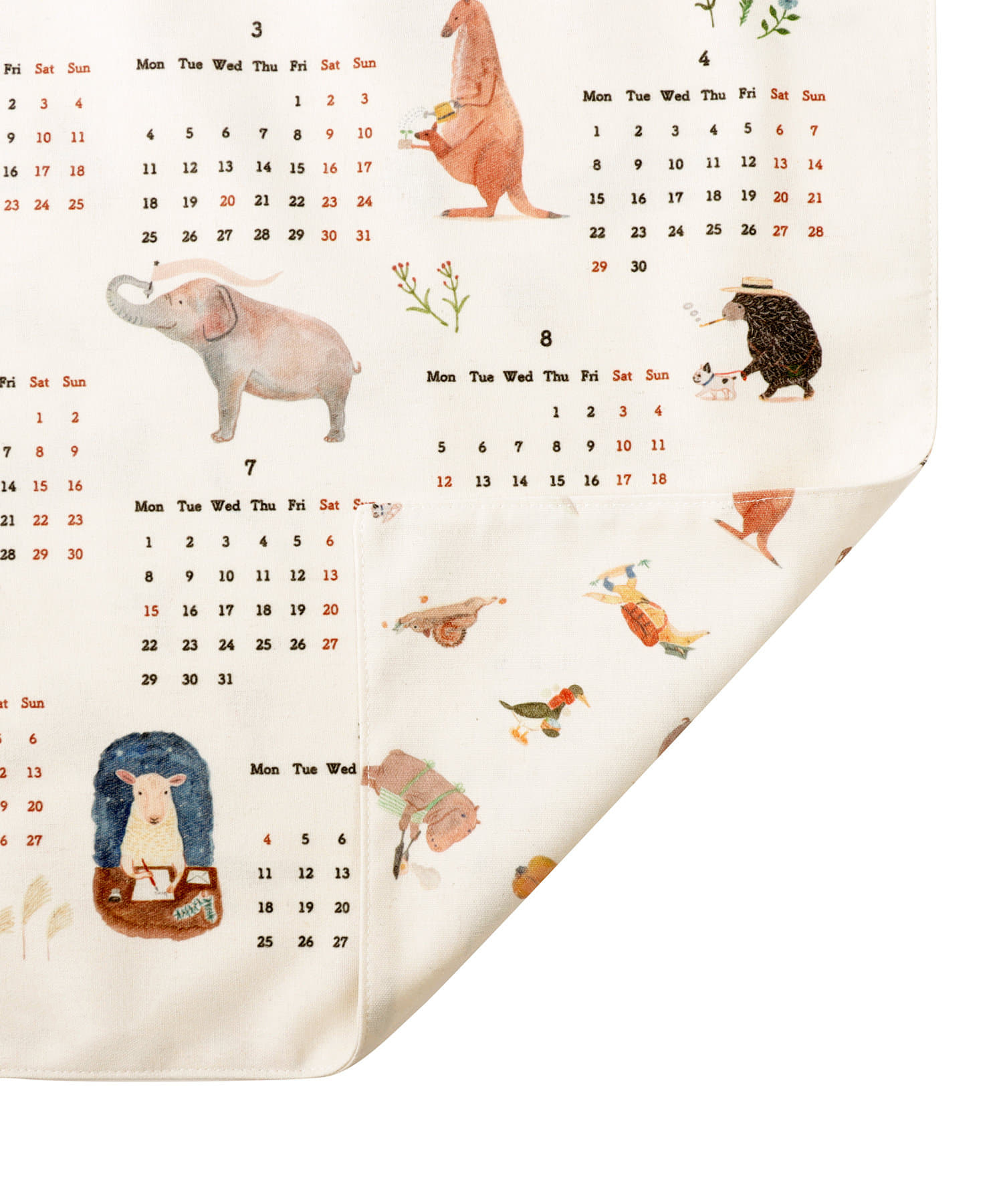 ファブリックカレンダー-23S-Z39-G 画像2